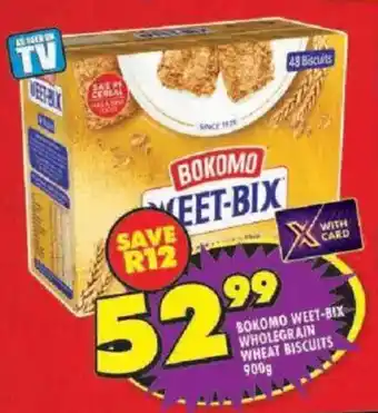 Shoprite Bokomo weet-bix wholegrain wheat biscuits offer