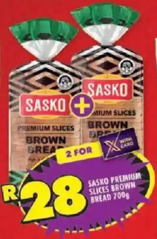 Shoprite Sasko premium slices brown bread offer