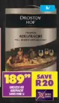 Shoprite Drostdy hof adelpracht white wine offer