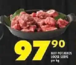 Shoprite Beef potjiekos loose serve offer
