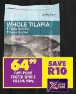 Shoprite Cape point frozen whole tilapia offer