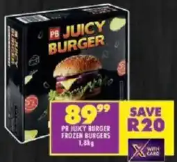 Shoprite Pb juicy burger frozen burgers offer