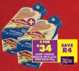 Shoprite Albany superior regular/ thick slices white bread offer
