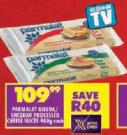 Shoprite Parmalat gouda/ cheddar processed cheese slices offer
