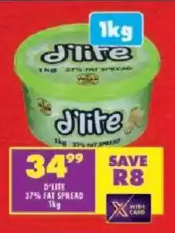 Shoprite D'lite 37% fat spread offer