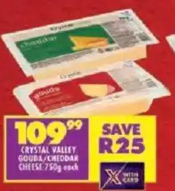 Shoprite Crystal valley gouda/ cheddar cheese offer