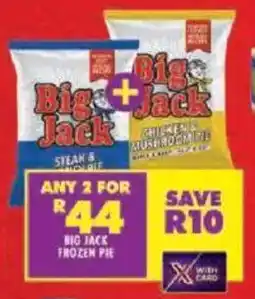 Shoprite Big jack frozen pie offer