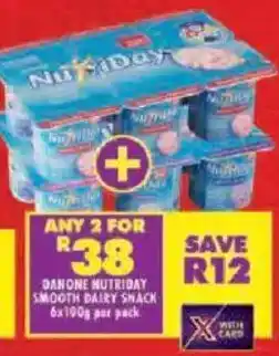 Shoprite Danone nutriday smooth dairy snack offer