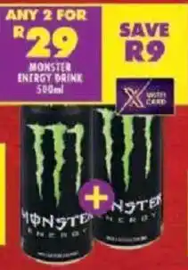 Shoprite Monster energy drink offer