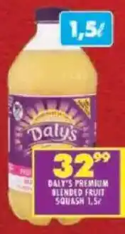 Shoprite Daly's premium blended fruit squash offer