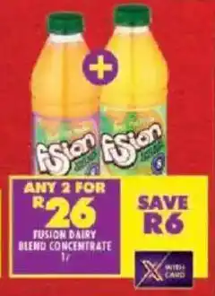 Shoprite Fusion dairy blend concentrate offer