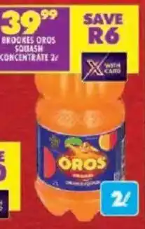 Shoprite Brookes oros squash concentrate offer