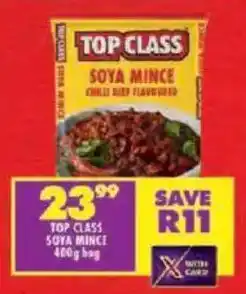 Shoprite Top class soya mince offer