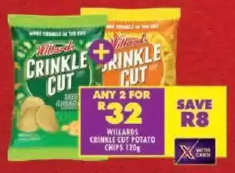 Shoprite Willards crinkle cut potato chips offer