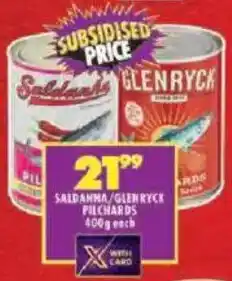 Shoprite Saldanha/ glenryck pilchards offer