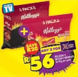Shoprite Kellogg's instant noodles offer