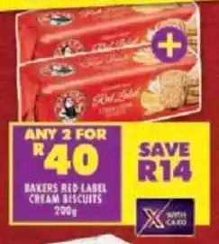 Shoprite Bakers red label cream biscuits offer