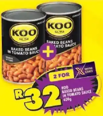 Shoprite Koo baked beans in tomato sauce offer