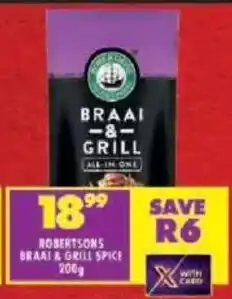 Shoprite Robertsons braai & grill spice offer