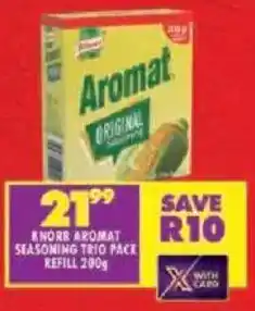 Shoprite Knorr aromat seasoning trio pack refill offer