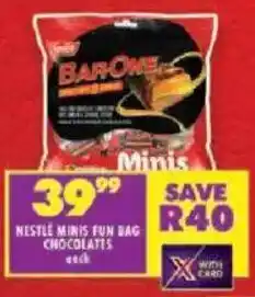 Shoprite Nestle minis fun bag chocolates offer