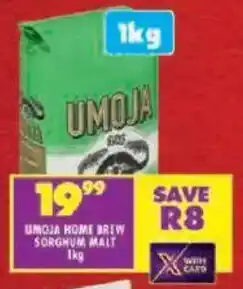 Shoprite Umoja home brew sorghum malt offer