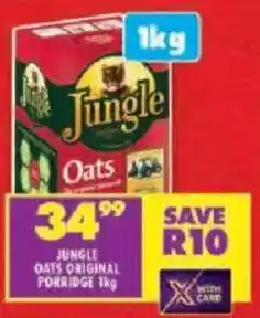 Shoprite Jungle oats original porridge offer