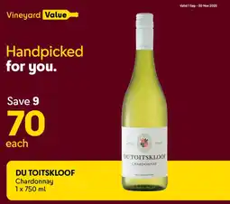 Makro’s liquor DU TOITSKLOOF Chardonnay offer