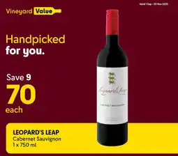 Makro’s liquor LEOPARD'S LEAP Cabernet Sauvignon offer