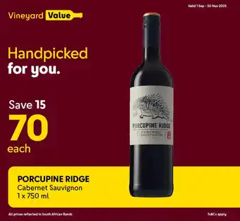 PORCUPINE RIDGE Cabernet Sauvignon