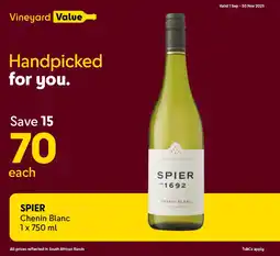 Makro’s liquor SPIER Chenin Blanc offer