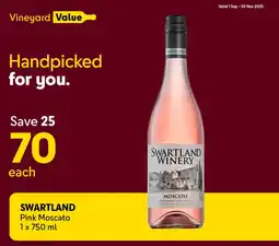 Makro’s liquor SWARTLAND Pink Moscato offer