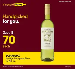 Makro’s liquor BOMALUMZ Kantlyn Sauvignon Blanc offer