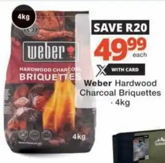 Checkers Weber Hardwood Charcoal Briquettes offer