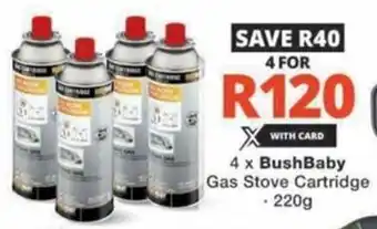 Checkers BushBaby Gas Stove Cartridge offer