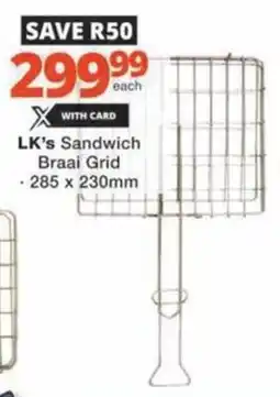 Checkers LK's Sandwich Braai Grid offer