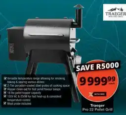 Checkers Traeger Pro 22 Pellet Grill offer