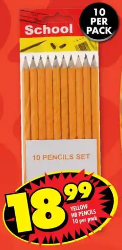 Shoprite Yellow hb pencils offer