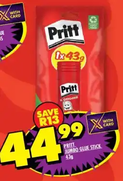Shoprite Pritt jumbo glue stick offer