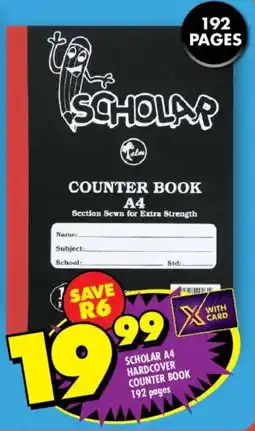 Shoprite Scholar A4 hardcover counter book offer