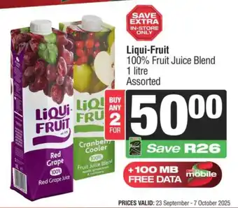 Spar Liqui-Fruit 100% Fruit Juice Blend Assorted offer