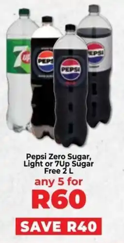 Food Lover's Market Pepsi Zero Sugar, Light or 7Up Sugar Free offer