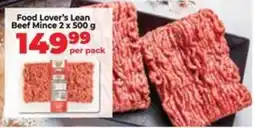 Food Lover's Market Food Lover's Lean Beef Mince offer