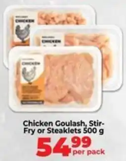 Food Lover's Market Chicken Goulash, Stir-Fry or Steaklets offer