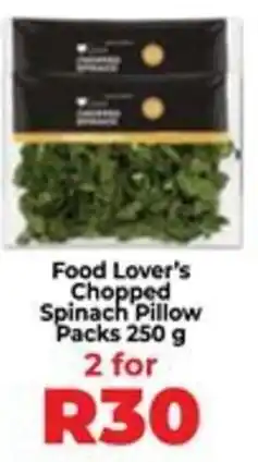 Food Lover's Market Food Lover's Chopped Spinach Pillow Packs offer