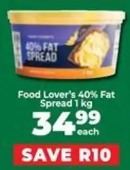 Food Lover's Market Food Lover's 40% Fat Spread offer