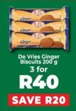 Food Lover's Market De Vries Ginger Biscuits offer