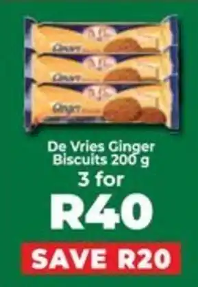 Food Lover's Market De Vries Ginger Biscuits offer