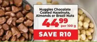 Food Lover's Market Nuggles Chocolate Coated Hazelnuts, Almonds or Brazil Nuts offer