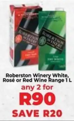Food Lover's Market Roberston Winery White, Rosé or Red Wine Range offer
